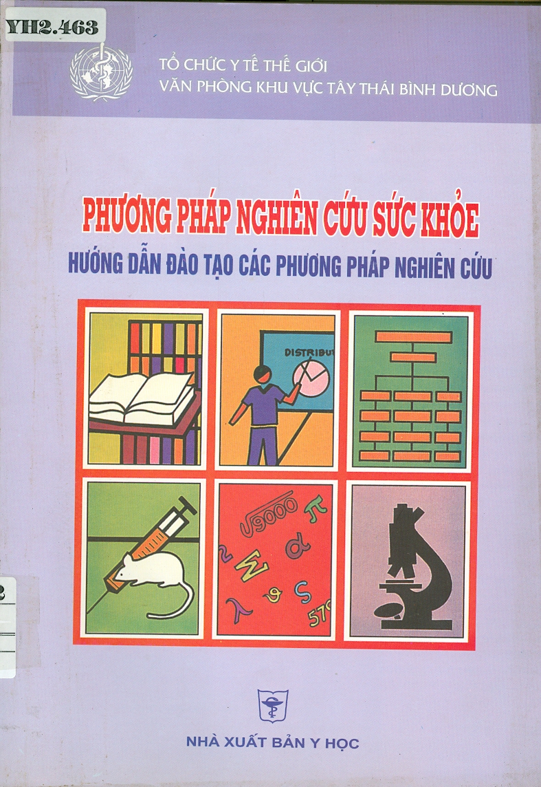 Phương pháp nghiên cứu sức khỏe
Hướng dẫn đào tạo các phương pháp nghiên cứu
