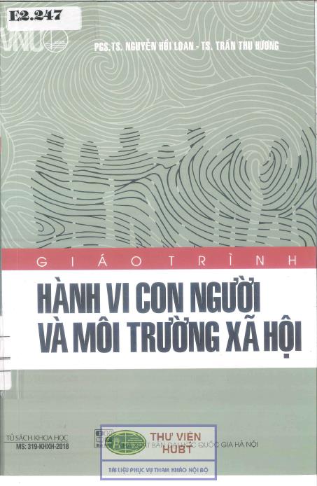 Giáo trình hành vi con người và môi trường xã hội
